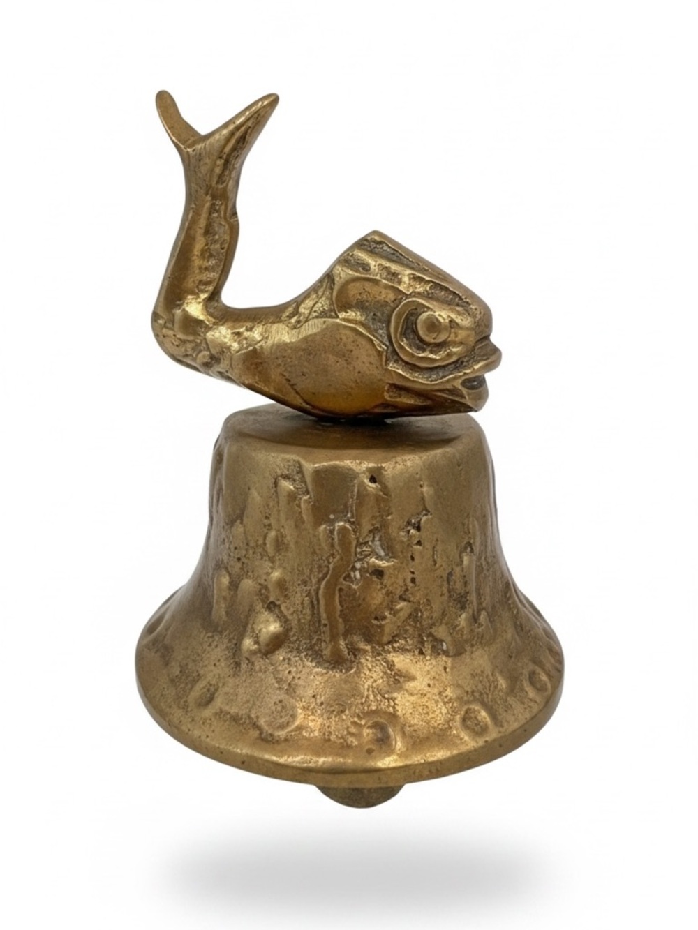 Vintage Brass Fish Bell